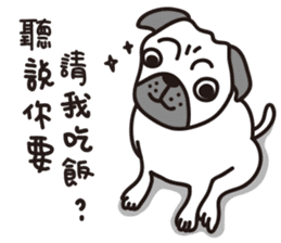 Mr.Pug , Stop nagging 2 (Chinese) sticker #11374328