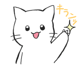 Cat and lady sticker #11374564