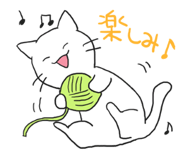 Cat and lady sticker #11374570