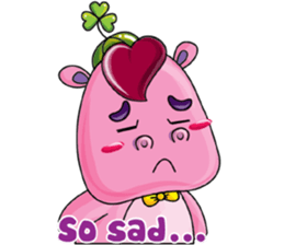 Lucky Red Heart Clover sticker #11376109