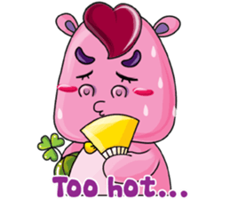 Lucky Red Heart Clover sticker #11376110