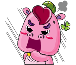 Lucky Red Heart Clover sticker #11376111