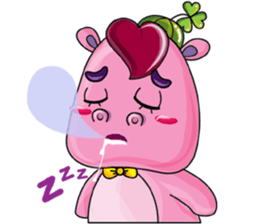 Lucky Red Heart Clover sticker #11376117