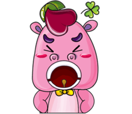 Lucky Red Heart Clover sticker #11376120