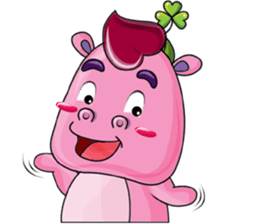 Lucky Red Heart Clover sticker #11376123