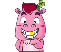 Lucky Red Heart Clover sticker #11376126