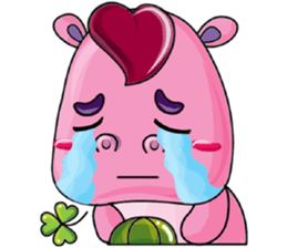 Lucky Red Heart Clover sticker #11376127