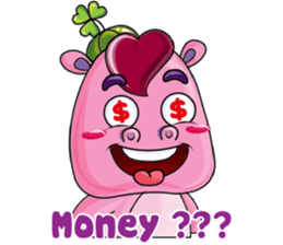 Lucky Red Heart Clover sticker #11376129