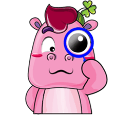 Lucky Red Heart Clover sticker #11376130