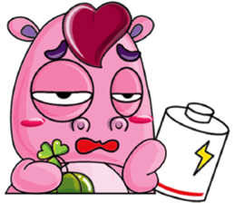 Lucky Red Heart Clover sticker #11376135