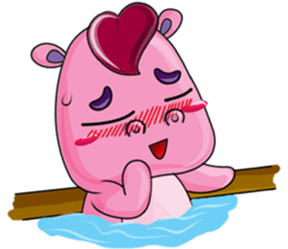 Lucky Red Heart Clover sticker #11376141