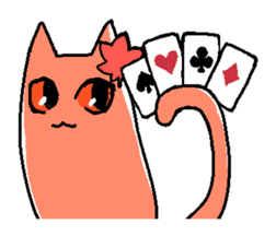 Wasabi cat and cat friends sticker #11376447
