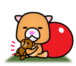 Adult bear and children bear sticker #11376844