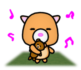 Adult bear and children bear sticker #11376845