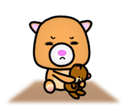 Adult bear and children bear sticker #11376849