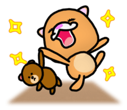 Adult bear and children bear sticker #11376850