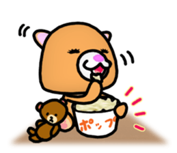 Adult bear and children bear sticker #11376853