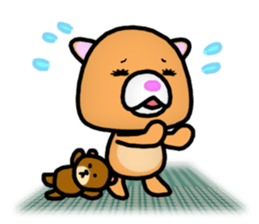 Adult bear and children bear sticker #11376858