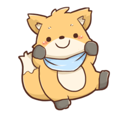 Fox and Pig Sticker sticker #11377664