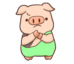 Fox and Pig Sticker sticker #11377665