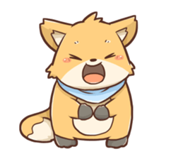 Fox and Pig Sticker sticker #11377666