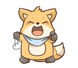 Fox and Pig Sticker sticker #11377668