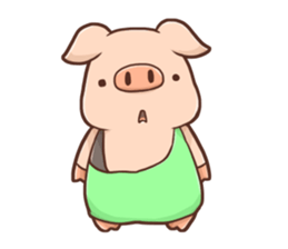 Fox and Pig Sticker sticker #11377675