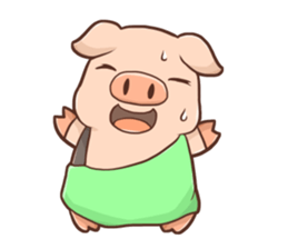 Fox and Pig Sticker sticker #11377677