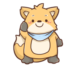 Fox and Pig Sticker sticker #11377678