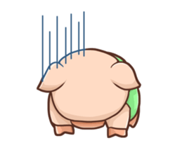 Fox and Pig Sticker sticker #11377679