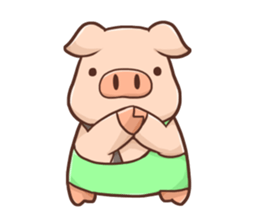 Fox and Pig Sticker sticker #11377681