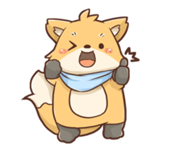 Fox and Pig Sticker sticker #11377682