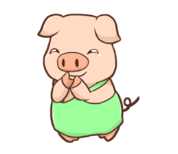 Fox and Pig Sticker sticker #11377683