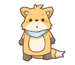 Fox and Pig Sticker sticker #11377684