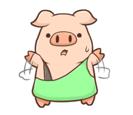 Fox and Pig Sticker sticker #11377687