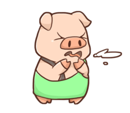 Fox and Pig Sticker sticker #11377689