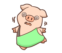 Fox and Pig Sticker sticker #11377691