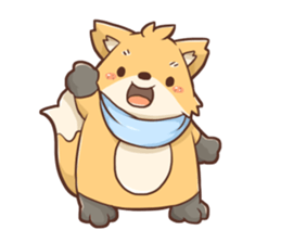 Fox and Pig Sticker sticker #11377692