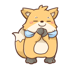 Fox and Pig Sticker sticker #11377696