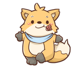 Fox and Pig Sticker sticker #11377698