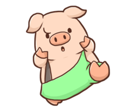 Fox and Pig Sticker sticker #11377699