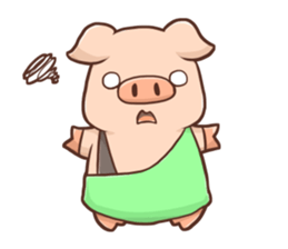 Fox and Pig Sticker sticker #11377701