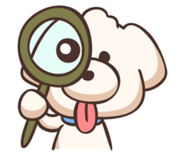 Tongue dog sticker #11378386