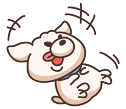 Tongue dog sticker #11378394