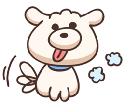 Tongue dog sticker #11378397