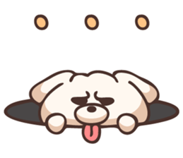Tongue dog sticker #11378399
