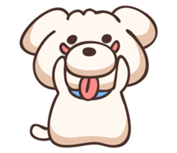 Tongue dog sticker #11378408