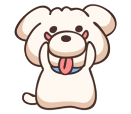 Tongue dog sticker #11378408