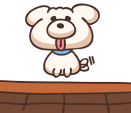 Tongue dog sticker #11378410