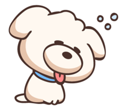 Tongue dog sticker #11378417